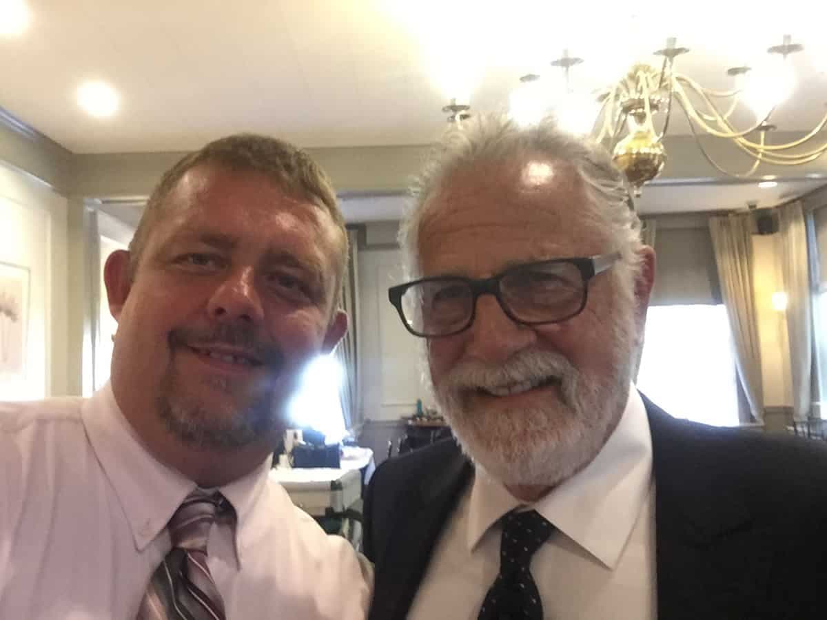 Tim Johnson with Jonathan Goldsmith (The Most Interesting Man In The World)