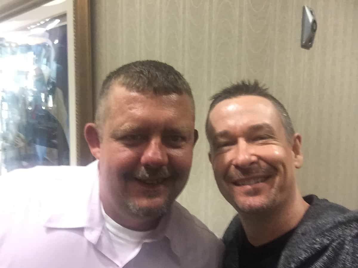 Tim Johnson with Steve Jones (Professional Hypnotist)