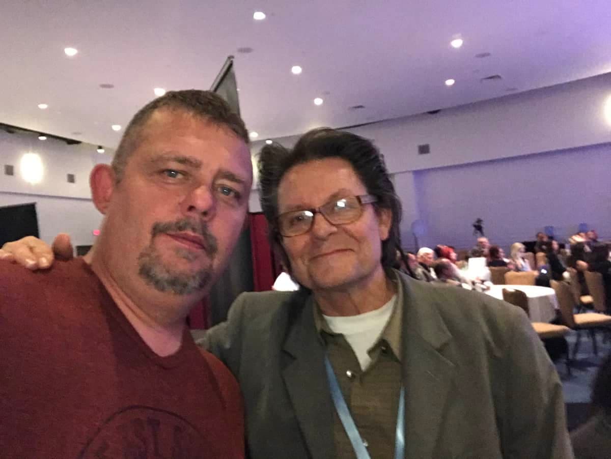 Tim Johnson with Scott Page (Saxophonist, Pink Floyd)