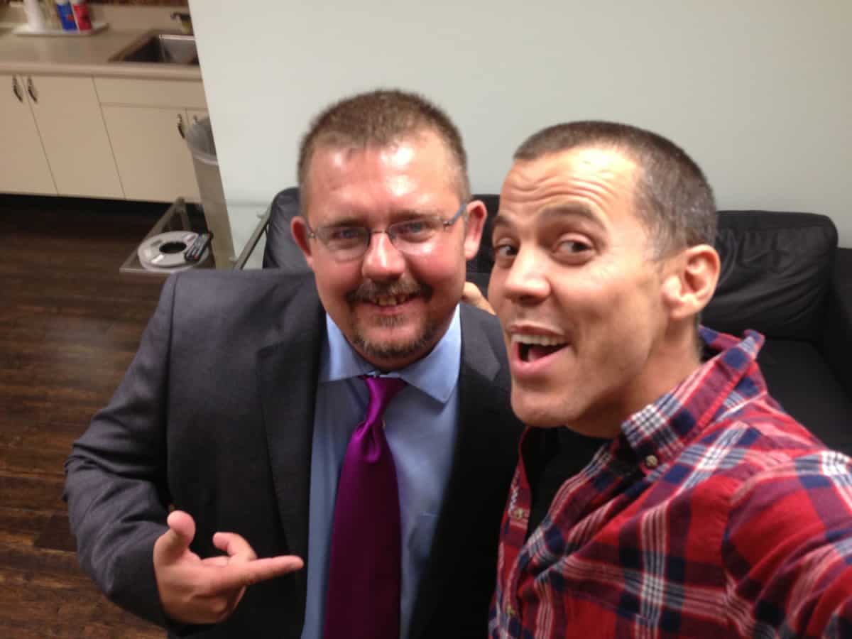 Tim Johnson with Steve-O (Jackass)