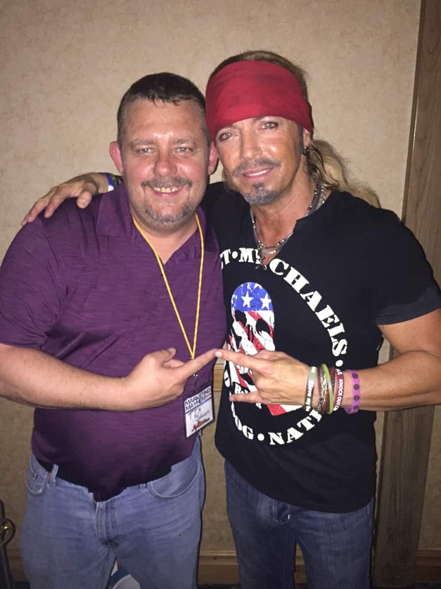Tim Johnson with Bret Michaels (Poison)