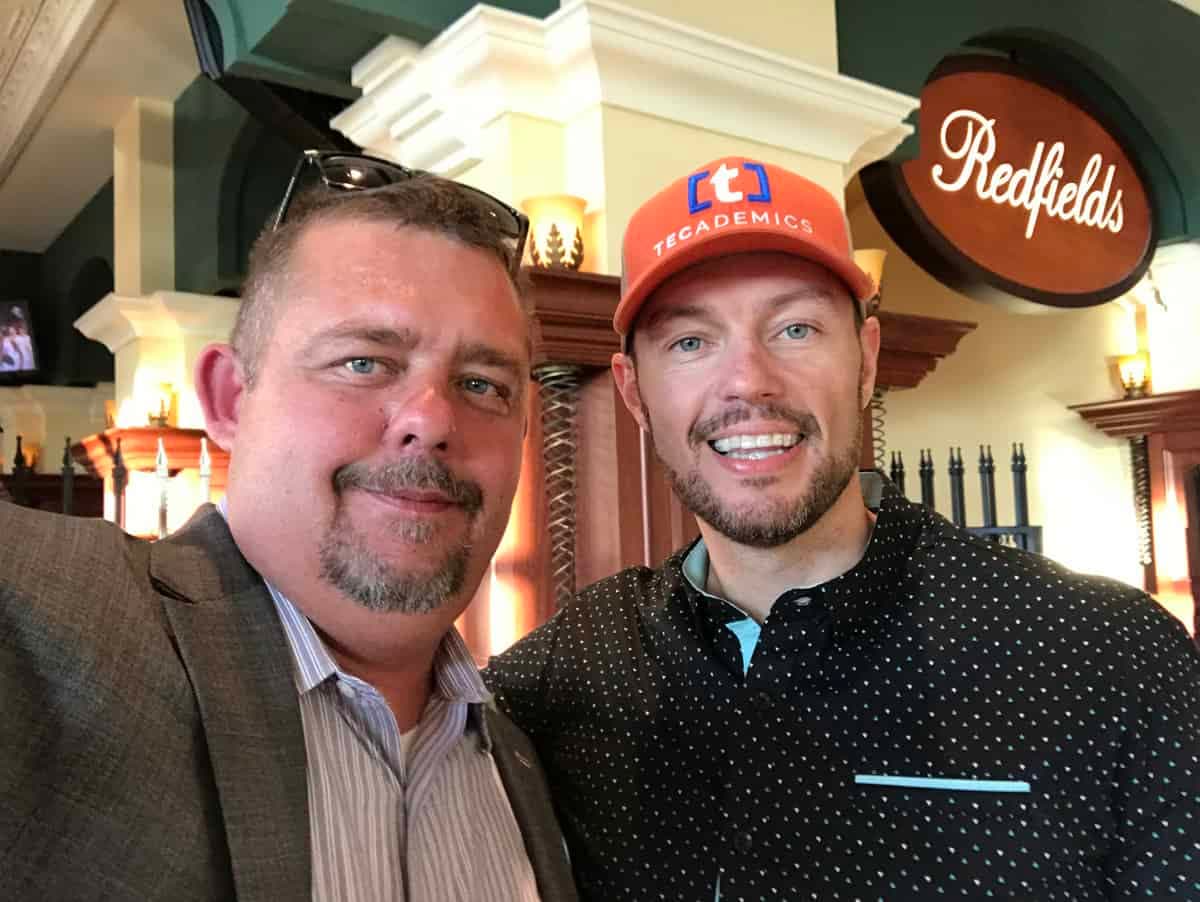 Tim Johnson with Chris Record