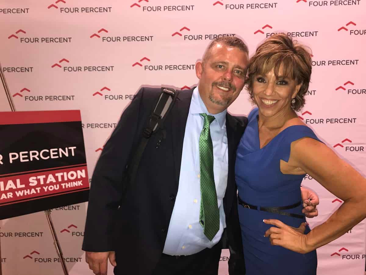 Tim Johnson with Forbes Riley (TV Personality)