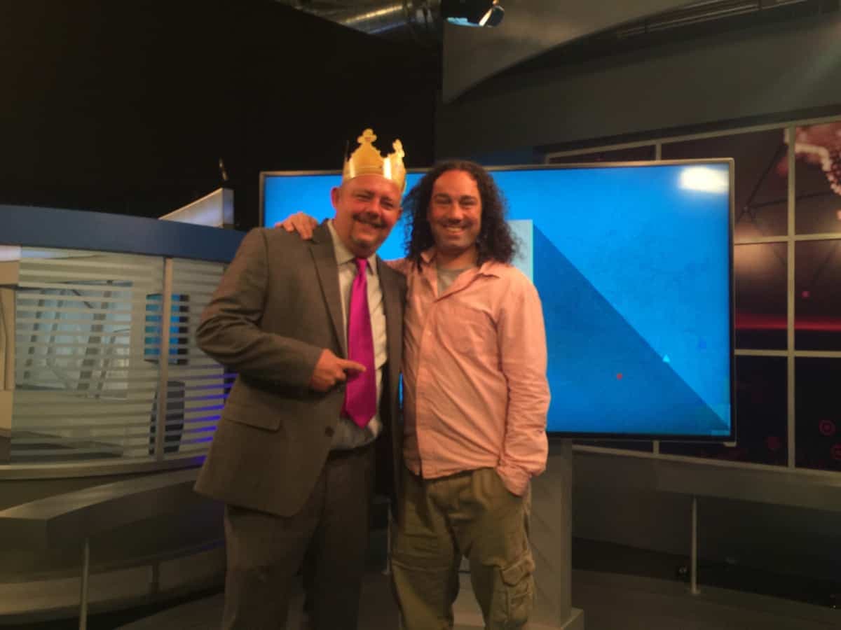 Tim Johnson with Jack DeMarco (Producer, The Daily Buzz)