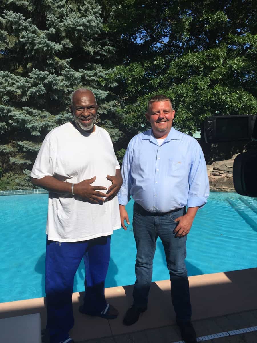 Tim Johnson with James Dentley