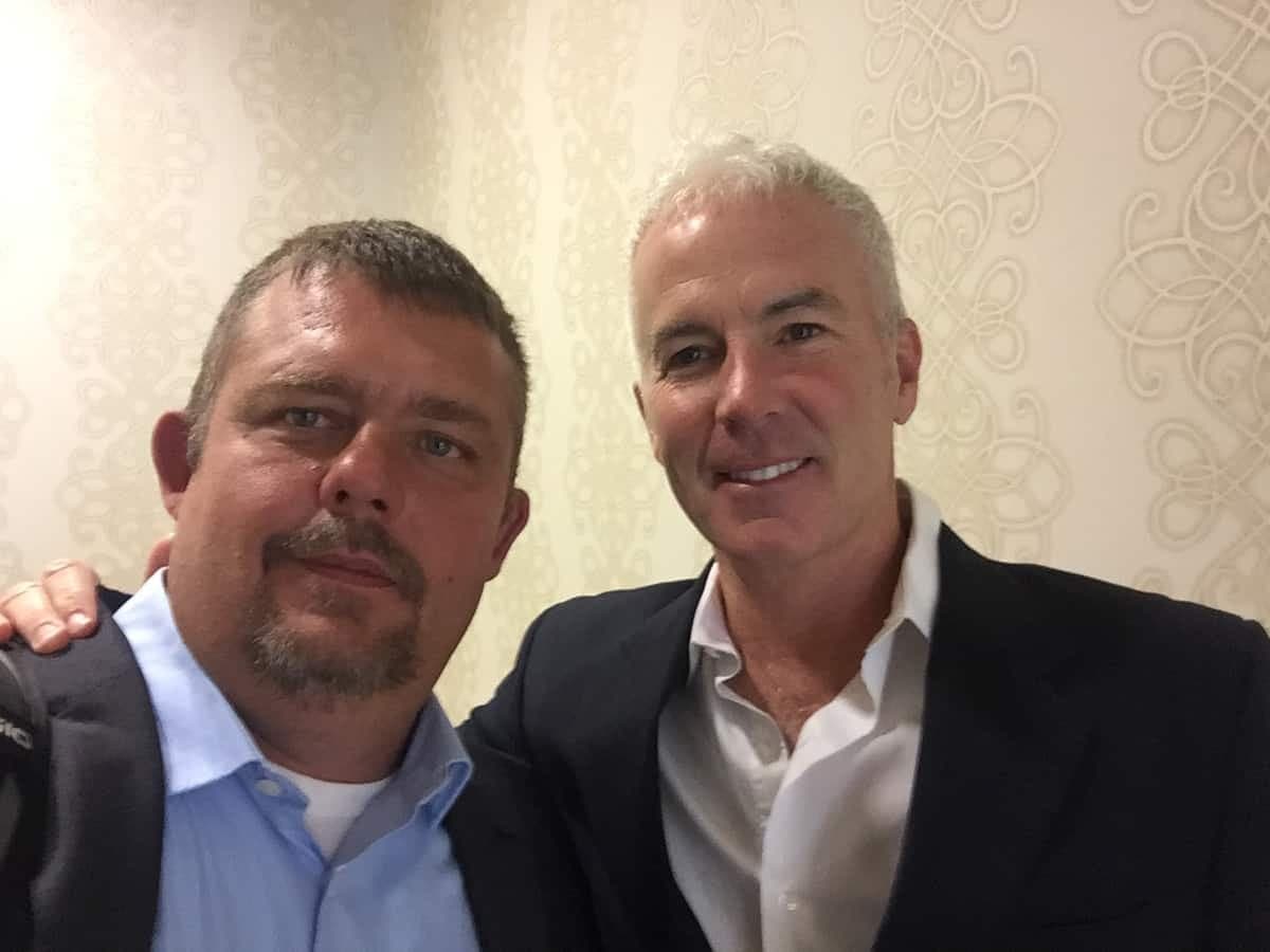 Tim Johnson with John Burke (Two Time Academy Award Winner)