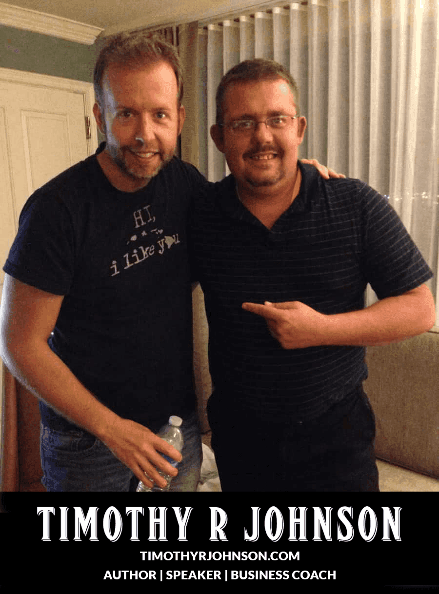 Tim Johnson with Kyle Cease